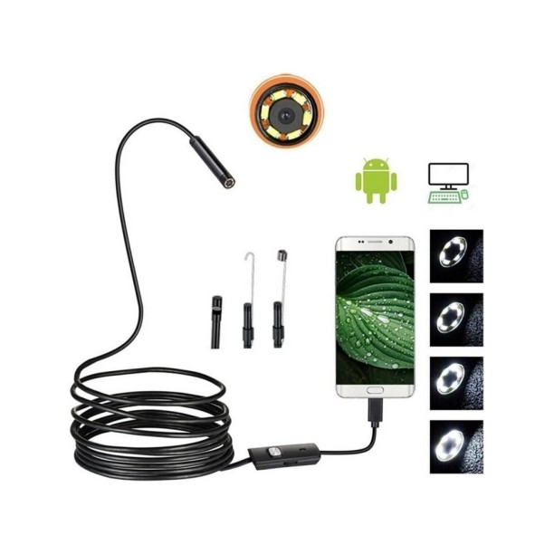 10 Metre Yılan Endoskop Kamera Su Geçirmez