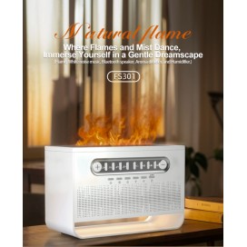 8 Doğa Sesli Aroma Difüzör Nemlendirici ve Bluetooth Hoparlör