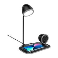 3’ü 1 Arada 15 W Kablosuz Şarj Hoparlör ve Masa Lambası