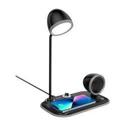 3’ü 1 Arada 15 W Kablosuz Şarj Hoparlör ve Masa Lambası