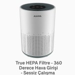 Auhma ARP 001 Hava Temizleyici True Hepa Filtre Sessiz 360 Derece Hava Girişi