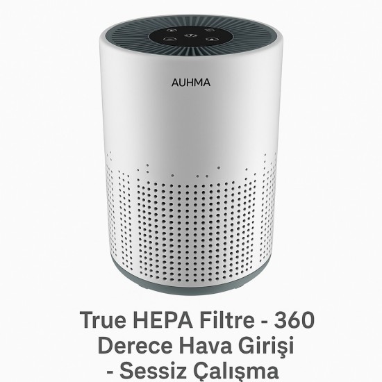 Auhma ARP 001 Hava Temizleyici True Hepa Filtre Sessiz 360 Derece Hava Girişi