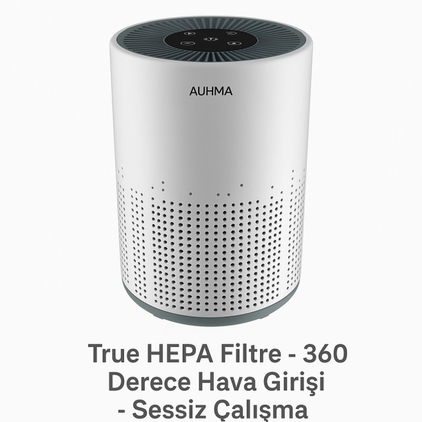 Auhma ARP 001 Hava Temizleyici True Hepa Filtre Sessiz 360 Derece Hava Girişi