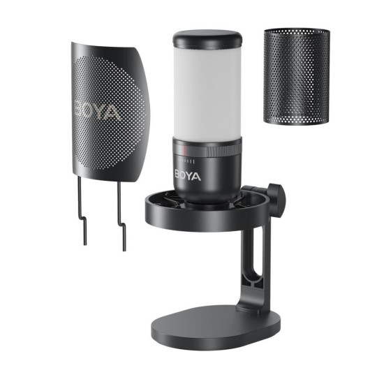 Boya K3 RGB Aydınlatmalı  Masa Üstü Condenser USB Mikrofon