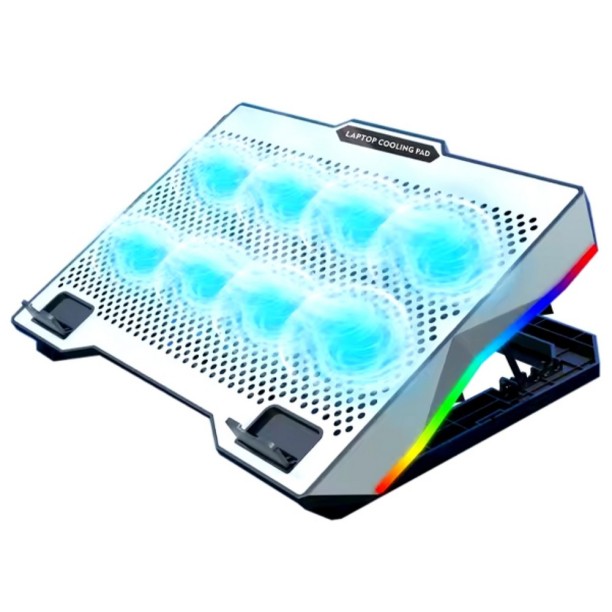 givecool-s608-rgb-laptop-sogutucu RGB LED 8 Fanlı Ayarlanabilir Stand