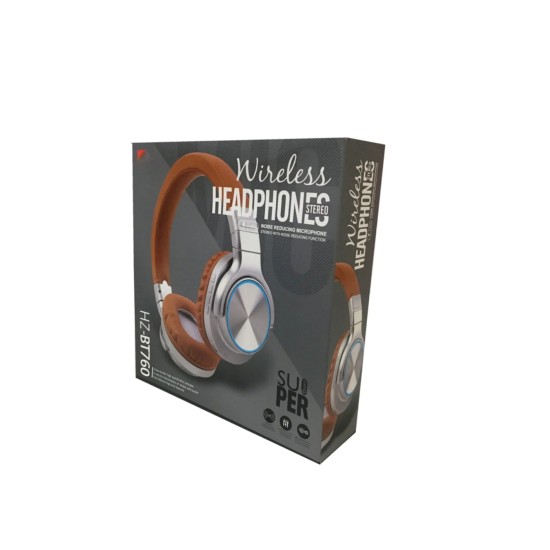 Wireless Headset HZ-BT760 Bluetooth Stereo Kulaklık Siyah