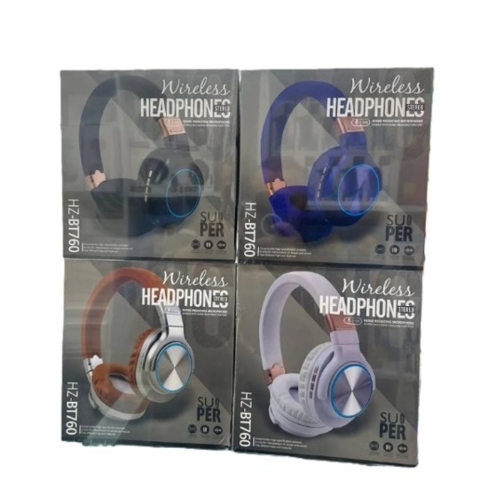 Wireless Headset HZ-BT760 Bluetooth Stereo Kulaklık Siyah