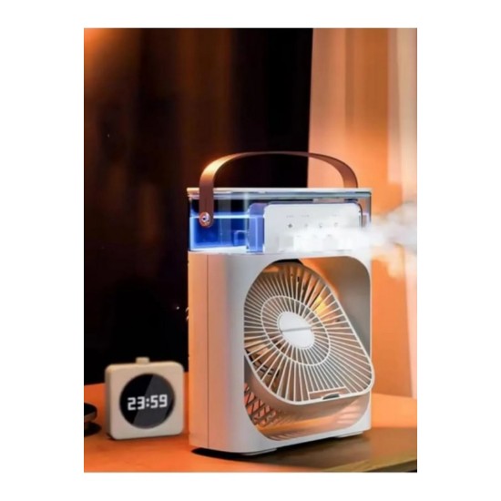 5 Çıkışlı Pervaneli Ultrasonik Hava Nemlendirici Beyaz