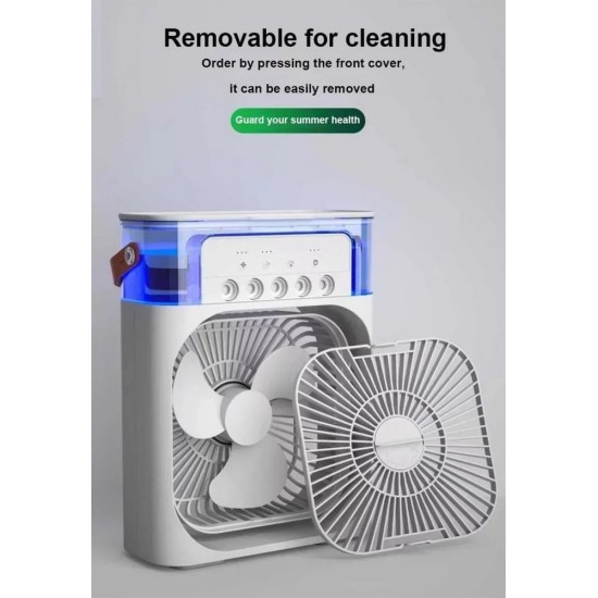 5 Çıkışlı Pervaneli Ultrasonik Hava Nemlendirici Beyaz