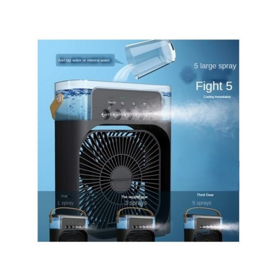 5 Çıkışlı Pervaneli Ultrasonik Hava Nemlendirici Beyaz