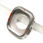 Apple Watch Ultra 49 mm Metal Kasa Kırılmaz Cam Tam Koruma Seti