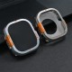 Apple Watch Ultra 49 mm Metal Kasa Kırılmaz Cam Tam Koruma Seti