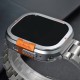 Apple Watch Ultra 49 mm Metal Kasa Kırılmaz Cam Tam Koruma Seti