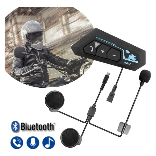 Bt-22 Motosiklet Intercom Bluetooth Kulaklık