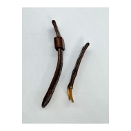 24 mm Gerçek Deri El Yapımı Eskitme Saat Kordonu Kahverengi Desenli