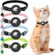 Airtag Tutuculu Kedi Tasması Zilli ve Reflektörlü Siyah