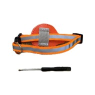 Airtag Tutuculu Kedi Tasması Zilli ve Reflektörlü Turuncu