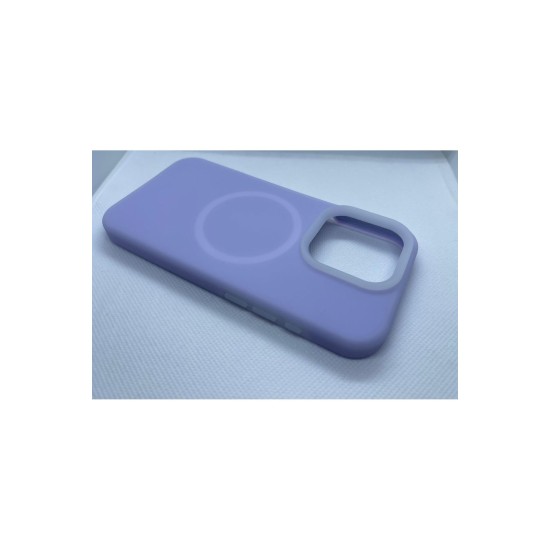 Apple iPhone 15 Pro Premium Silikon Kılıf Lila