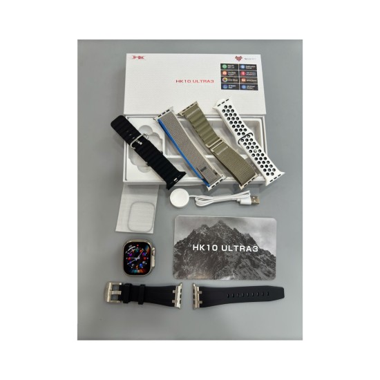 Hk10 Ultra 3 Yeni Versiyon Chat Gpt 2.0 Akıllı Saat Amoled Ekran 410*494 (3D)