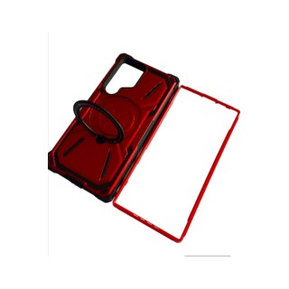 Samsung Galaxy S23 Ultra Magsafe ve Standlı Tank Kılıf Kırmızı