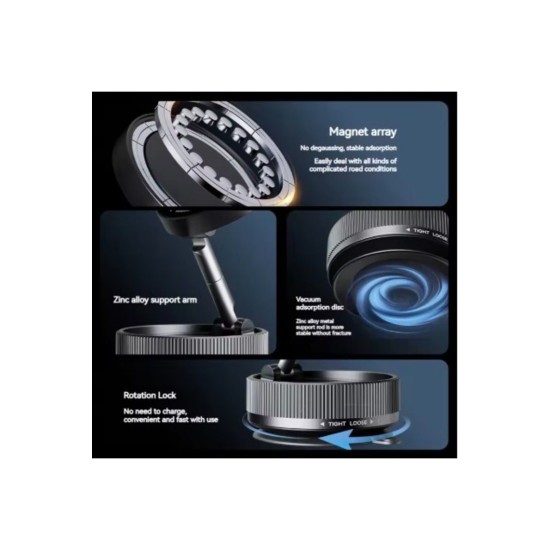 Vakumlu Manyetik Magsafe Araç Telefonu Tutucu