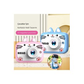 Angeleye KS-102 Çocuklar İçin Dijital Kamera Mavi