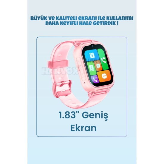 HARVOX HX 4G MAX Görüntülü Görüşmeli Akıllı Çocuk Takip Saati Mavi