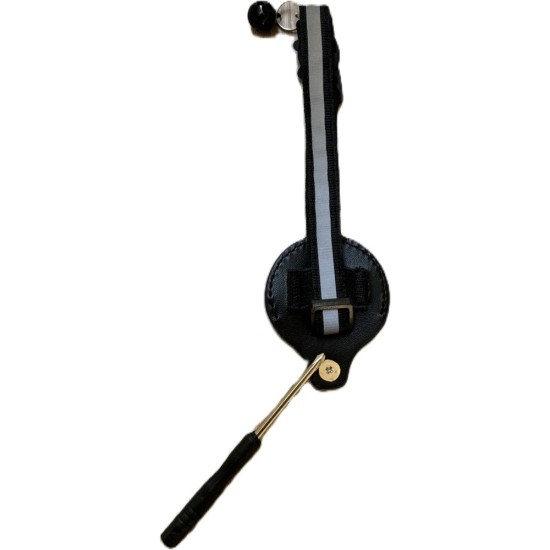 Airtag Tutuculu Kedi Tasması Zilli ve Reflektörlü Siyah