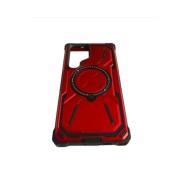 Samsung Galaxy S23 Ultra Magsafe ve Standlı Tank Kılıf Kırmızı