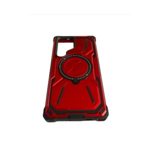 Samsung Galaxy S23 Ultra Magsafe ve Standlı Tank Kılıf Kırmızı