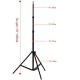 Teleskopik Tripod Uzun Tripod 2.1 Metre Tripod Siyah