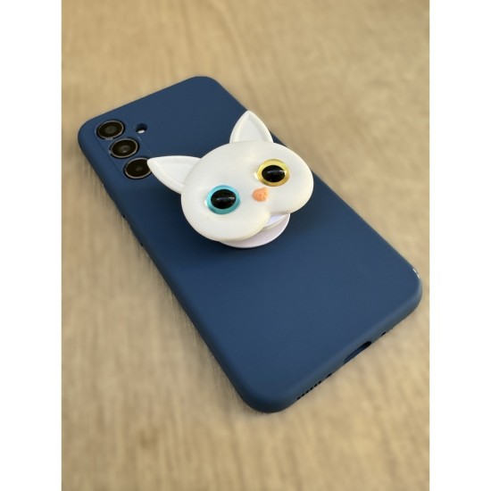 Fırsattan Telefon Tutacağı Renkli Gözlü Kedi