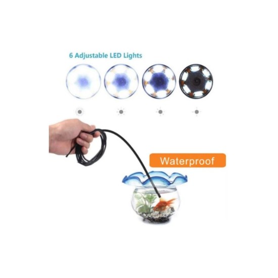 Endoskop Kameralı Boru muayene cihazı 3in1 2MT 5.5mm  USB kablosu  Borescope Su geçirmez