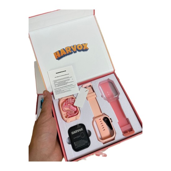 HARVOX HX 4G MAX Görüntülü Görüşmeli Akıllı Çocuk Takip Saati Pembe