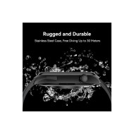 HK 8 Hero Gümüş Curved AMOLED Akıllı Saat