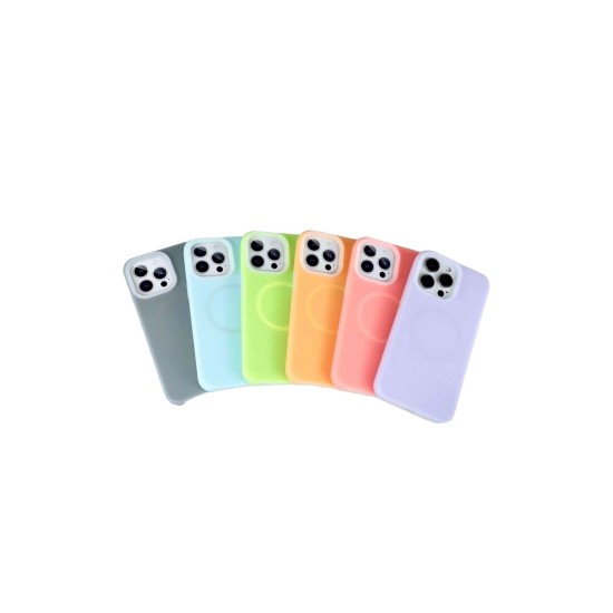 Apple iPhone 15 Pro Premium Silikon Kılıf Lila