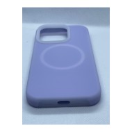 Apple iPhone 15 Pro Premium Silikon Kılıf Lila