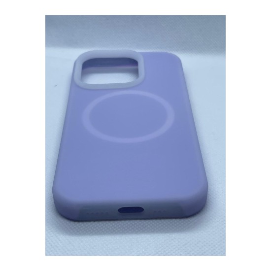 Apple iPhone 15 Pro Premium Silikon Kılıf Lila