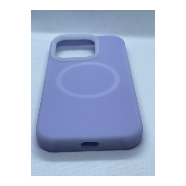 Apple iPhone 15 Pro Premium Silikon Kılıf Lila