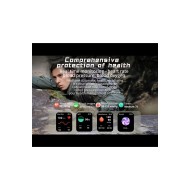 HK 8 Hero Siyah Curved AMOLED Akıllı Saat