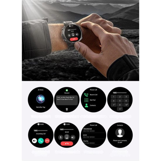 X2 PRO TANK AMOLED Akıllı Saat 54 mm Kasa  Siyah ve Gümüş Renk Seçenekleriyle