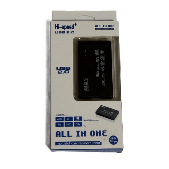 Tüm Bellek Kartı Okuyucu USB Harici SD MMC XD CF Desteği USB 2.0 Tam Hız