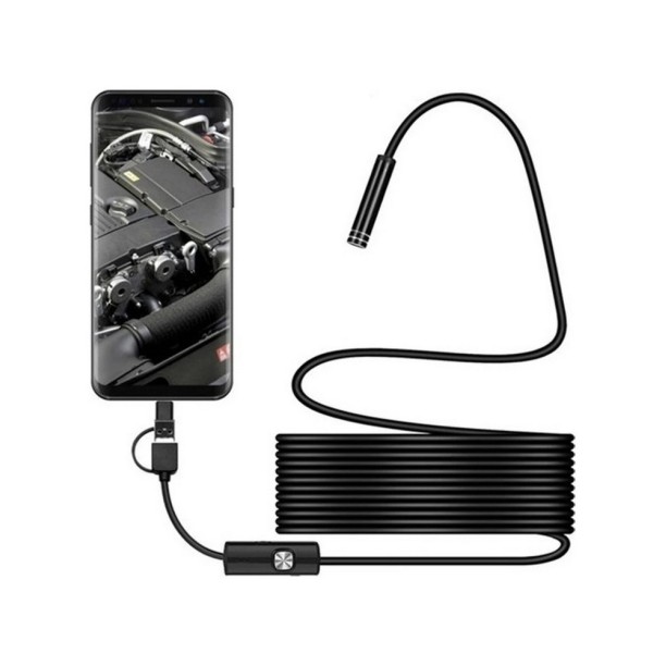 Endoskop 20 Metre Sert Kablolu Yılan Kamera Su Geçirmez Yılan Kamera