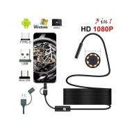 Endoskop 20 Metre Sert Kablolu Yılan Kamera Su Geçirmez Yılan Kamera