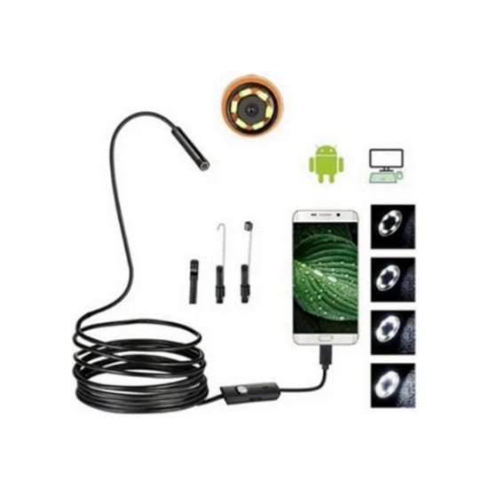 Endoskop 20 Metre Sert Kablolu Yılan Kamera Su Geçirmez Yılan Kamera