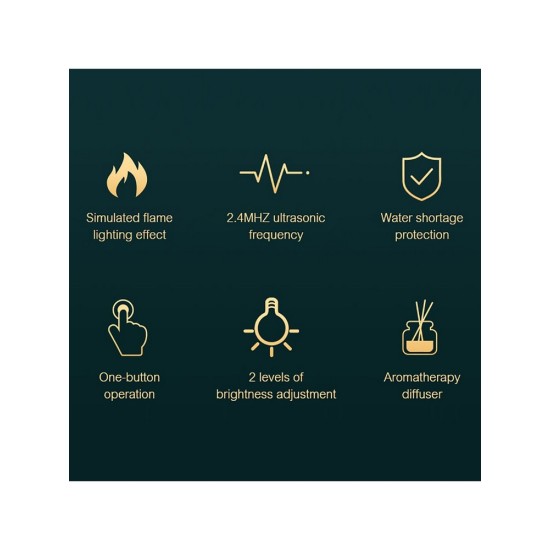 HN-111 Şömine Modeli Ultrasonik Hava Nemlendirici