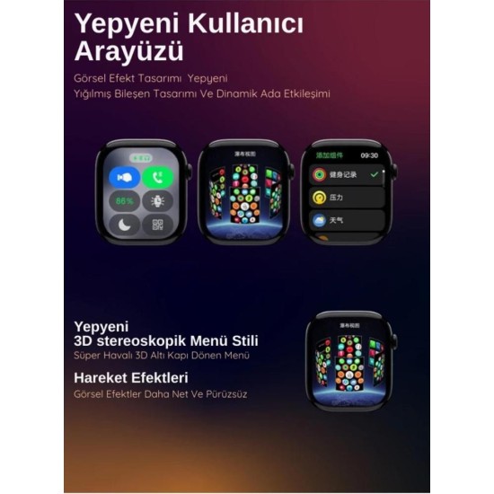 Hk10 mini 38 mm Akıllı Saat Siyah