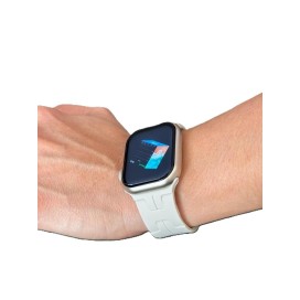 Hk10 mini 38 mm Akıllı Saat Titanyum ve Siyah