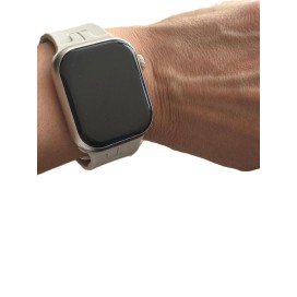 Hk10 mini 38 mm Akıllı Saat Titanyum ve Siyah