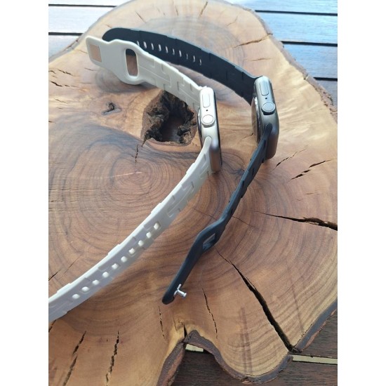 Hk10 mini 38 mm Akıllı Saat Titanyum ve Siyah